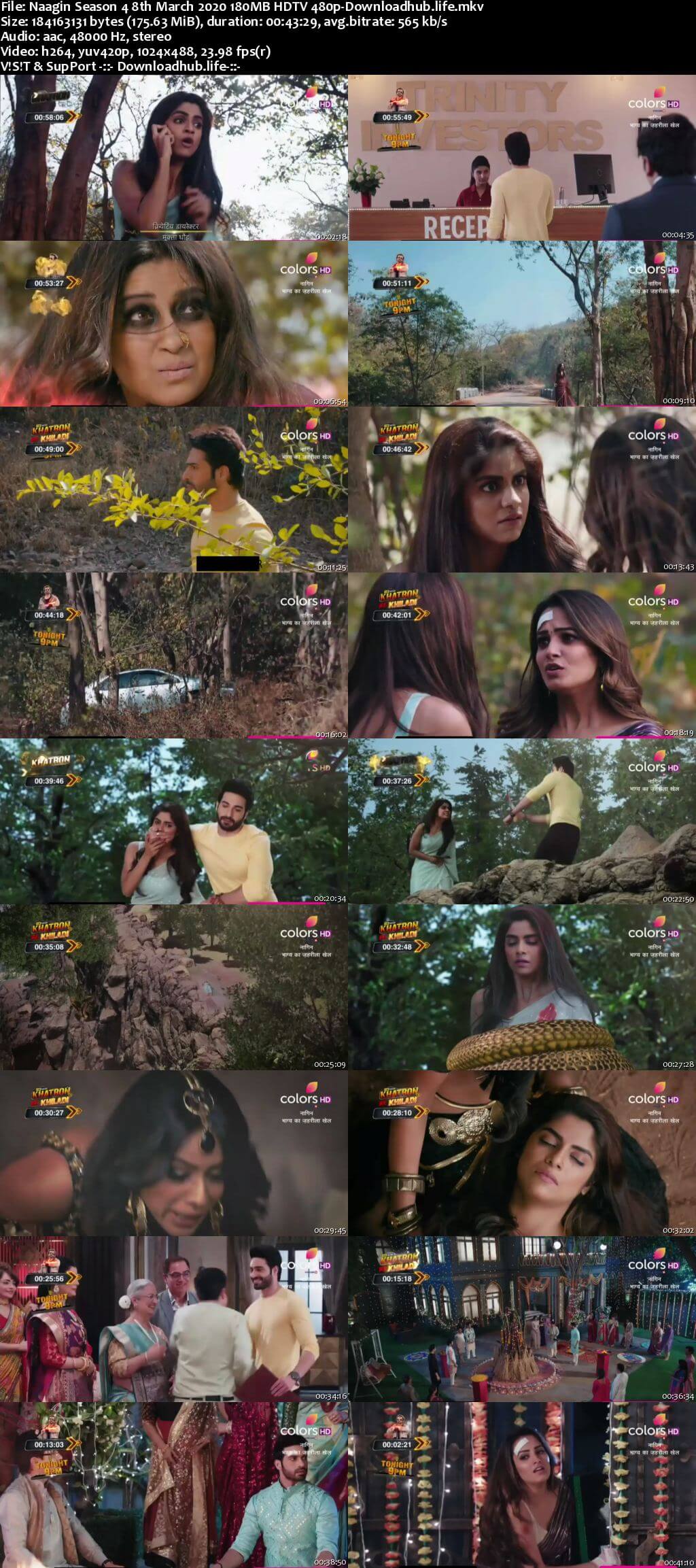 Naagin Season 4 8th March 2020 180MB HDTV 480p