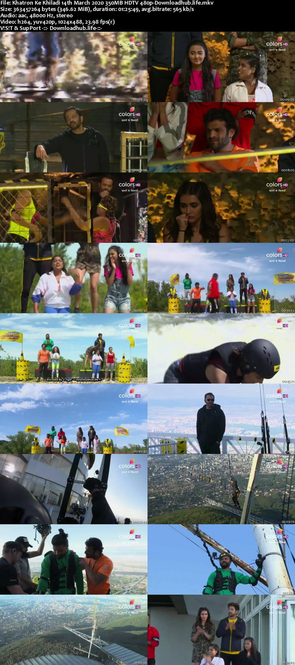 Khatron Ke Khiladi 14th March 2020 350MB HDTV 480p