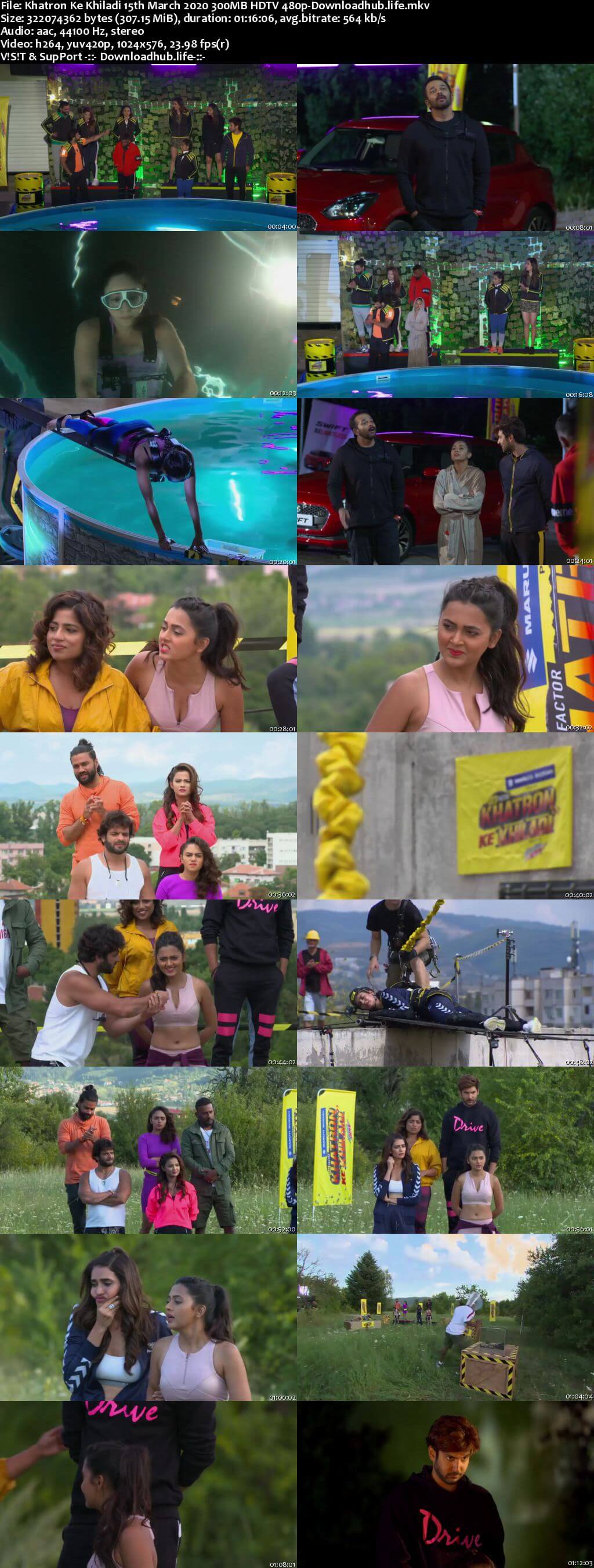 Khatron Ke Khiladi 15th March 2020 300MB HDTV 480p