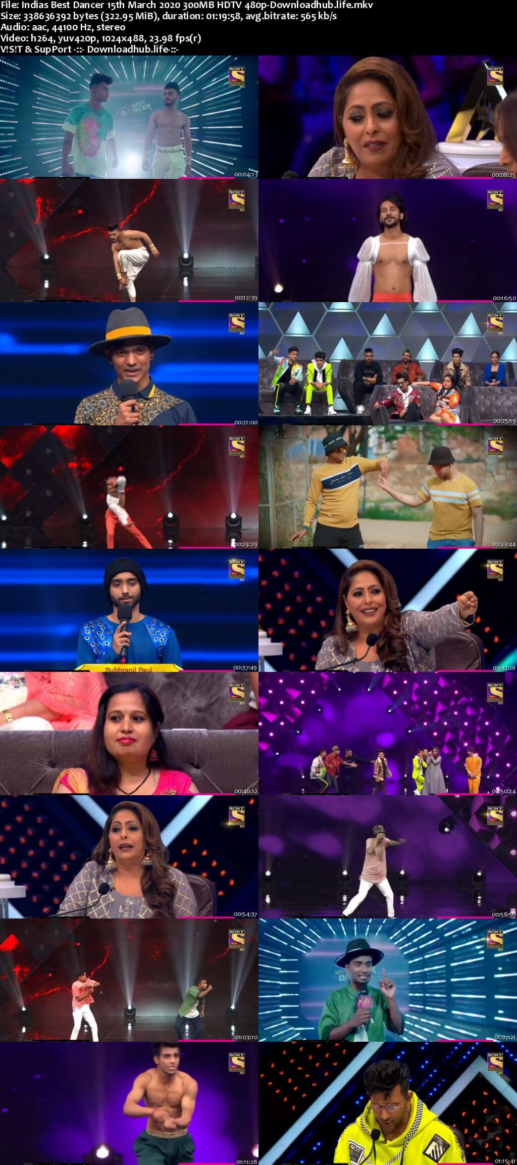 Indias Best Dancer 15 March 2020 Episode 06 HDTV 480p