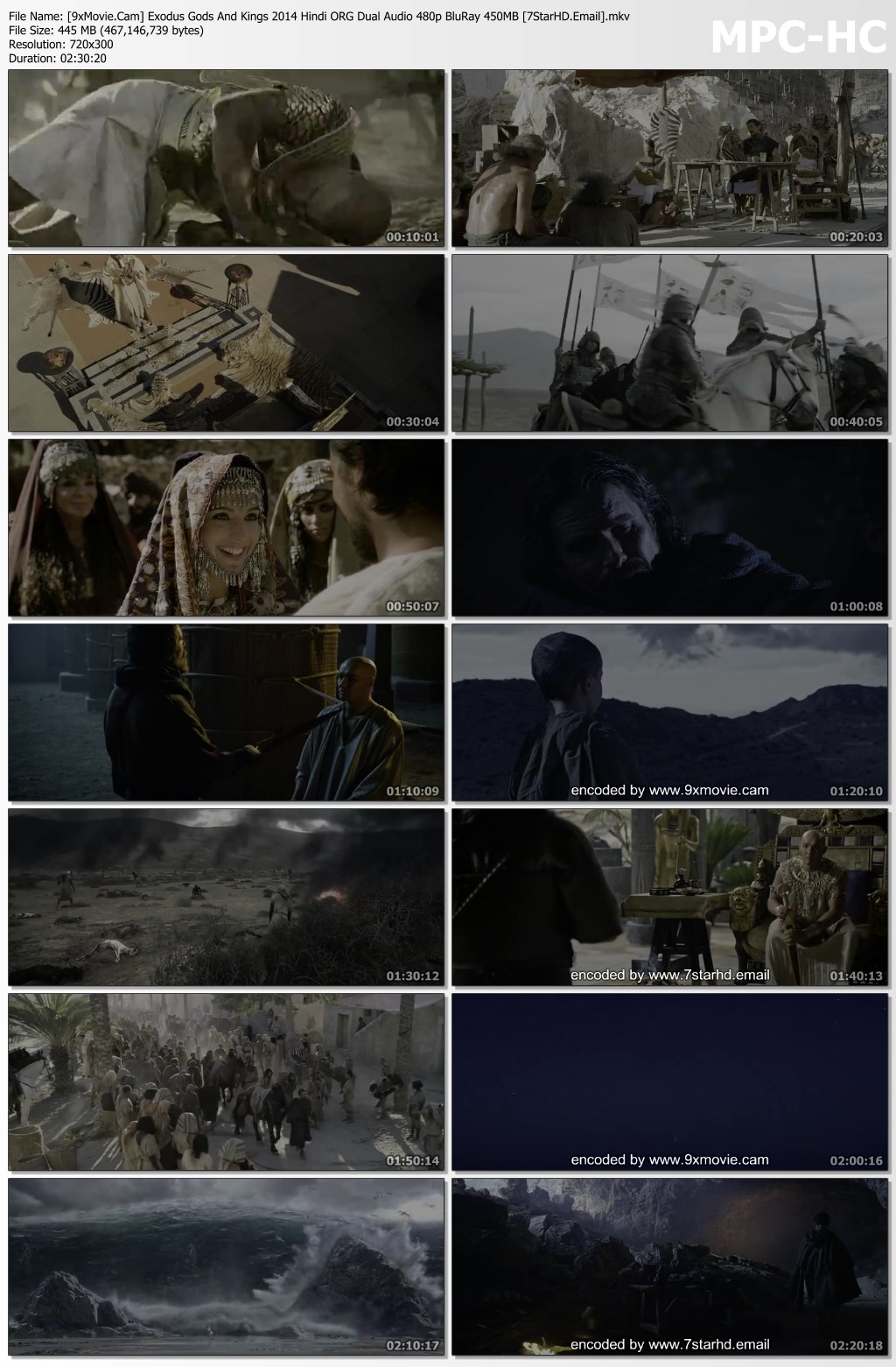 Exodus Gods And Kings 2014 Hindi ORG Dual Audio 480p BluRay x264 450MB