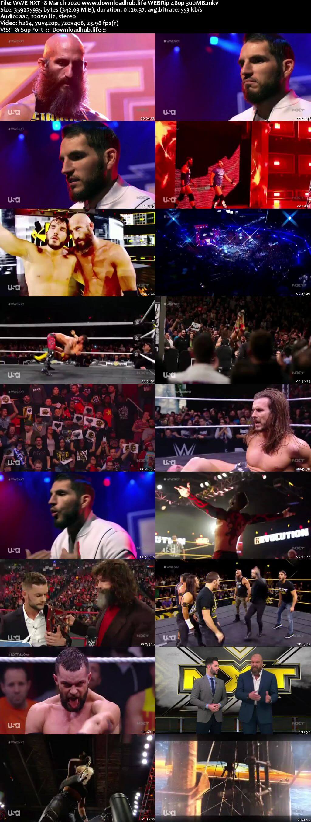 WWE NXT 18th March 2020 350MB HDTV 480p