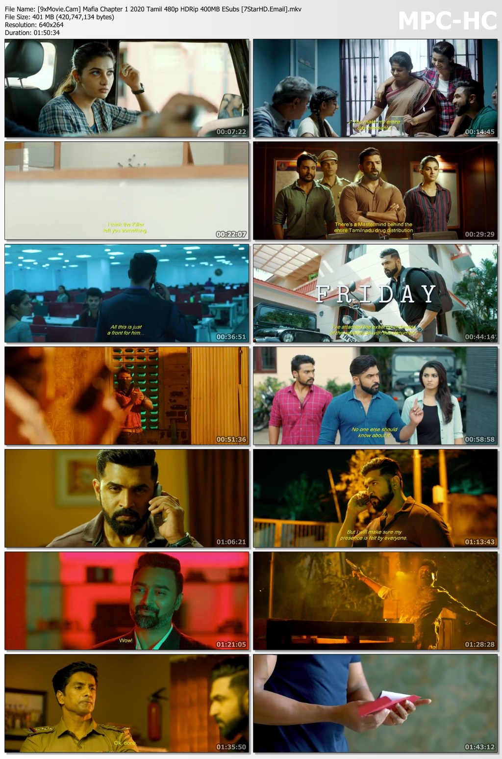 Mafia Chapter 1 2020 Tamil 480p HDRip x264 400MB ESubs