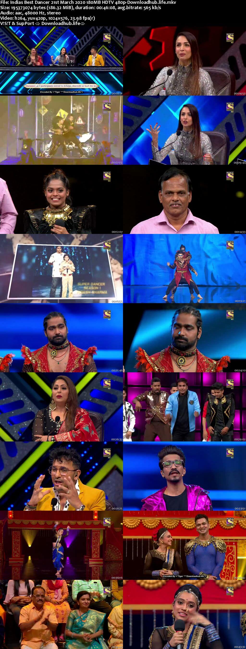 Indias Best Dancer 21 March 2020 Episode 07 HDTV 480p