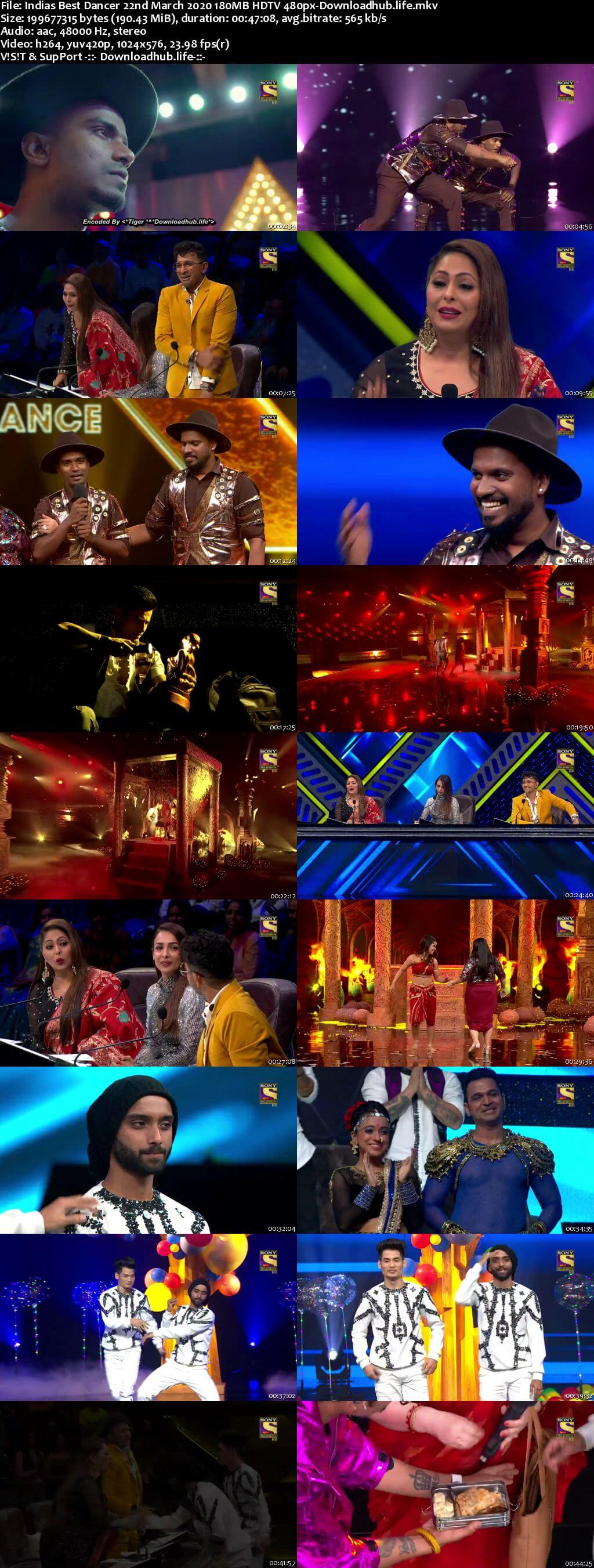 Indias Best Dancer 22 March 2020 Episode 08 HDTV 480p