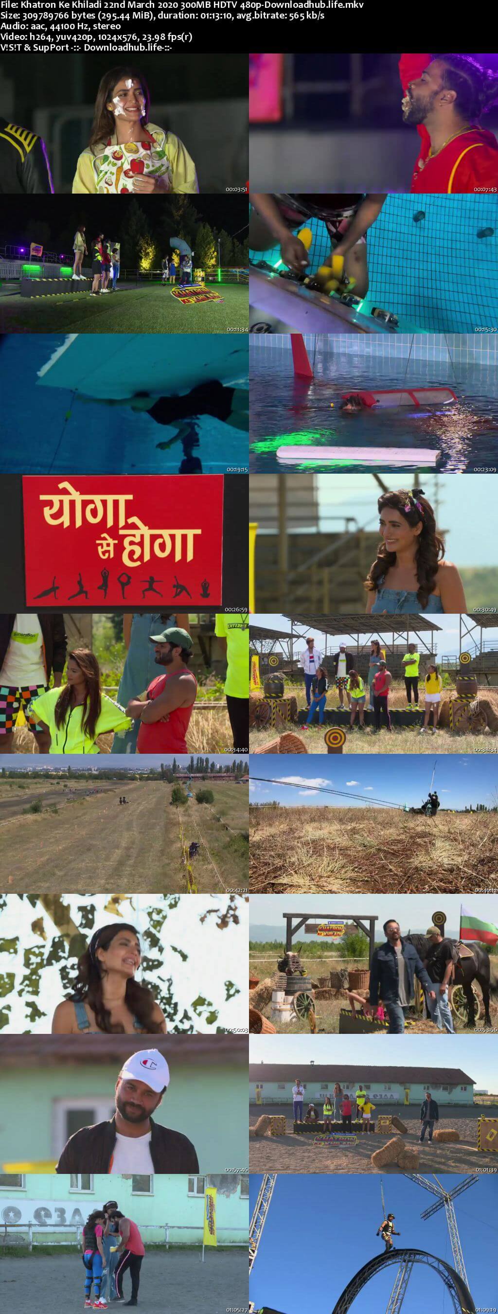 Khatron Ke Khiladi 22nd March 2020 300MB HDTV 480p