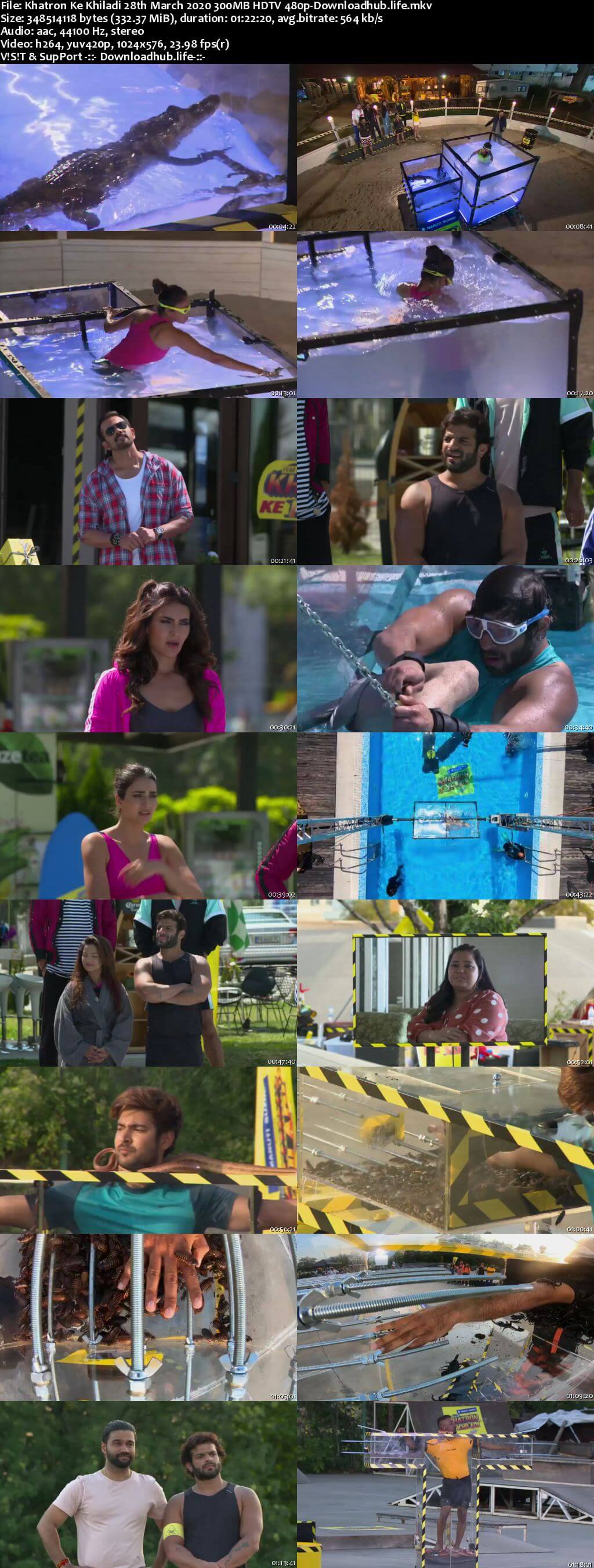 Khatron Ke Khiladi 28th March 2020 300MB HDTV 480p