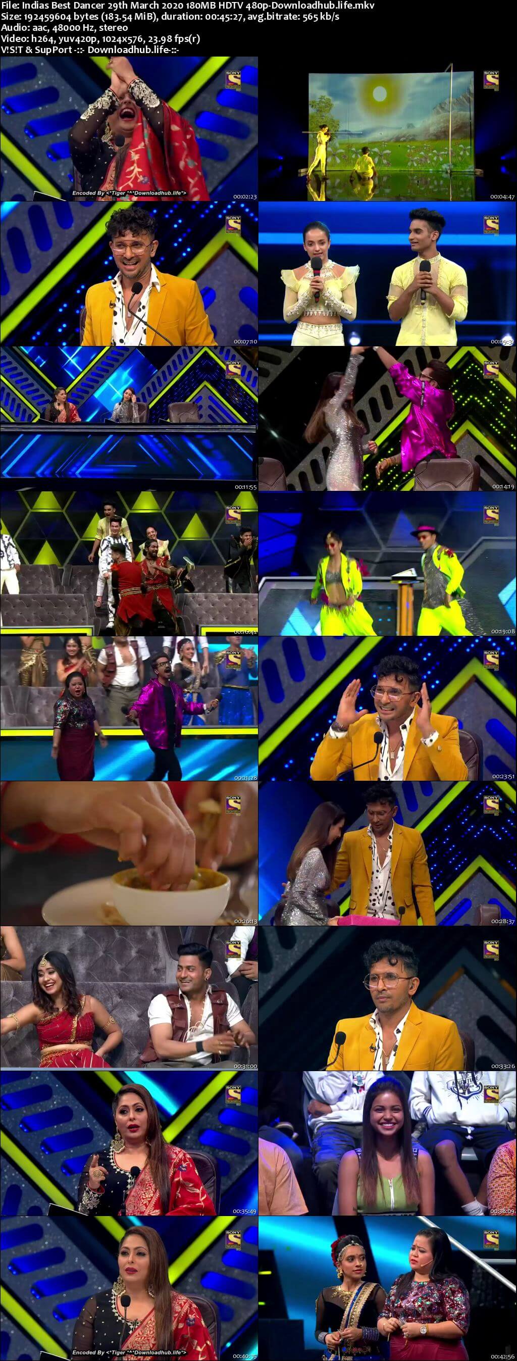 Indias Best Dancer 29 March 2020 Episode 10 HDTV 480p