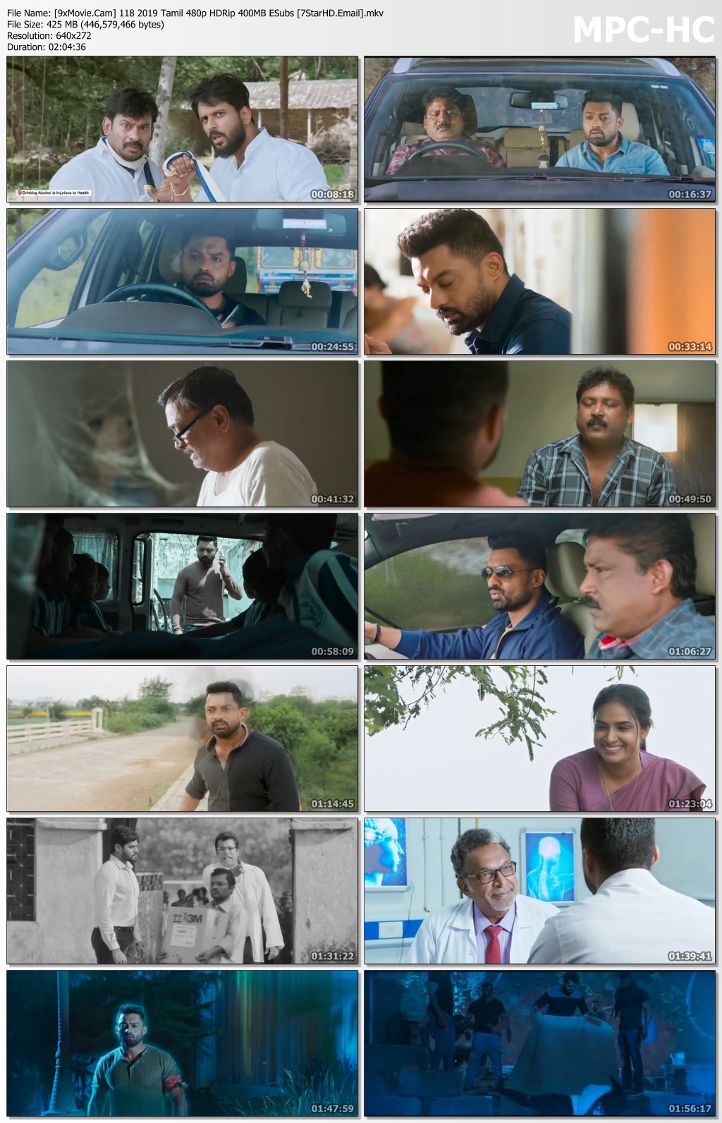 118 2019 Tamil 480p HDRip x264 400MB ESubs