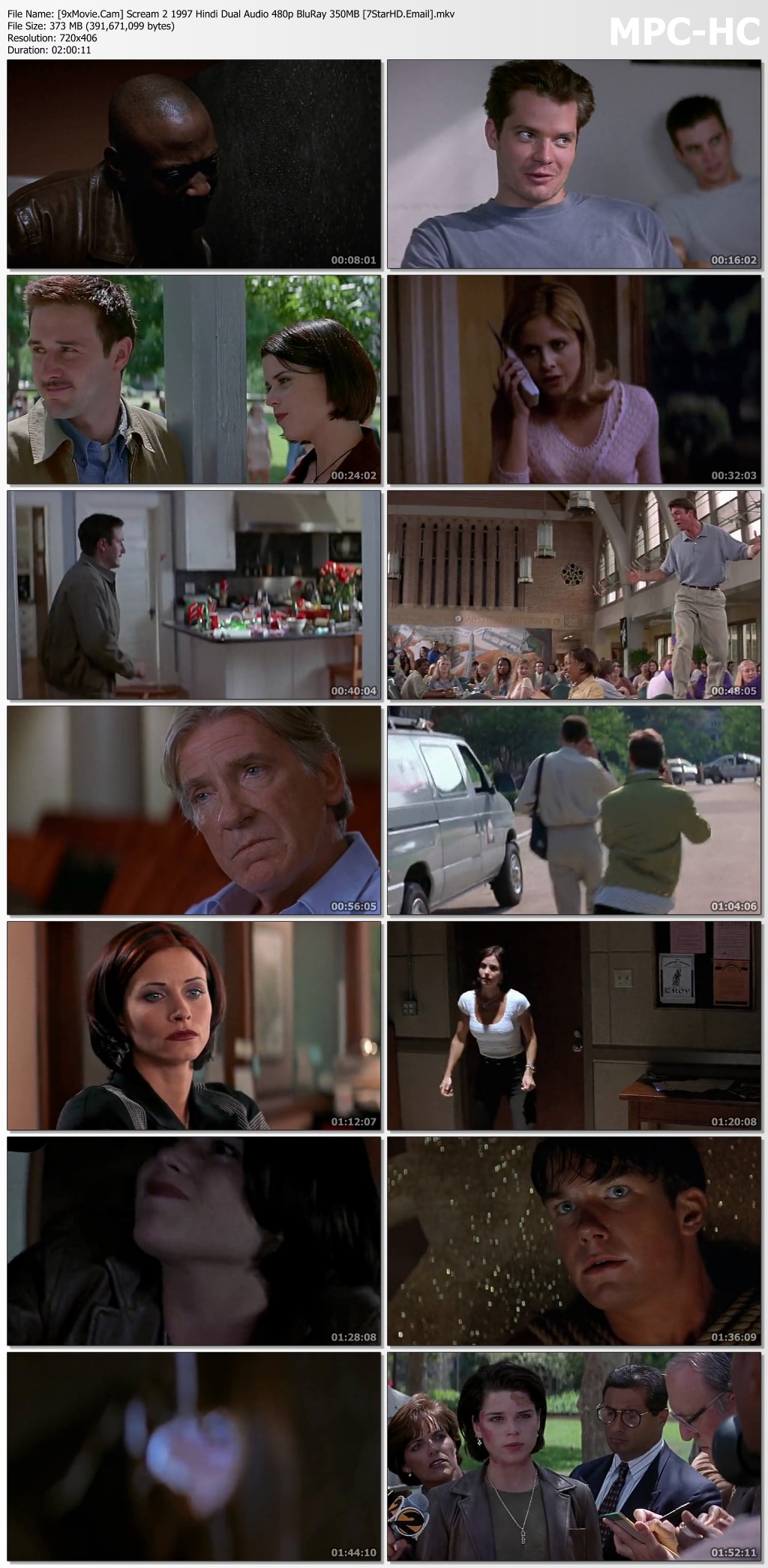 Scream 2 1997 Hindi Dual Audio 480p BluRay x264 350MB