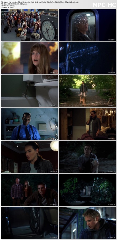 Final Destination 2000 Hindi Dual Audio 480p BluRay x264 300MB ESubs