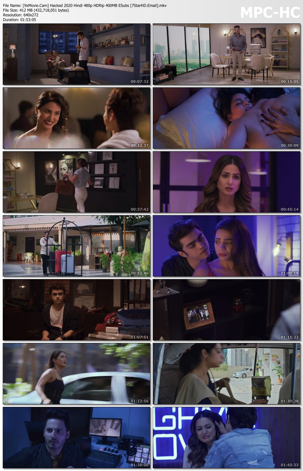 Hacked 2020 Hindi 480p HDRip x264 400MB ESubs