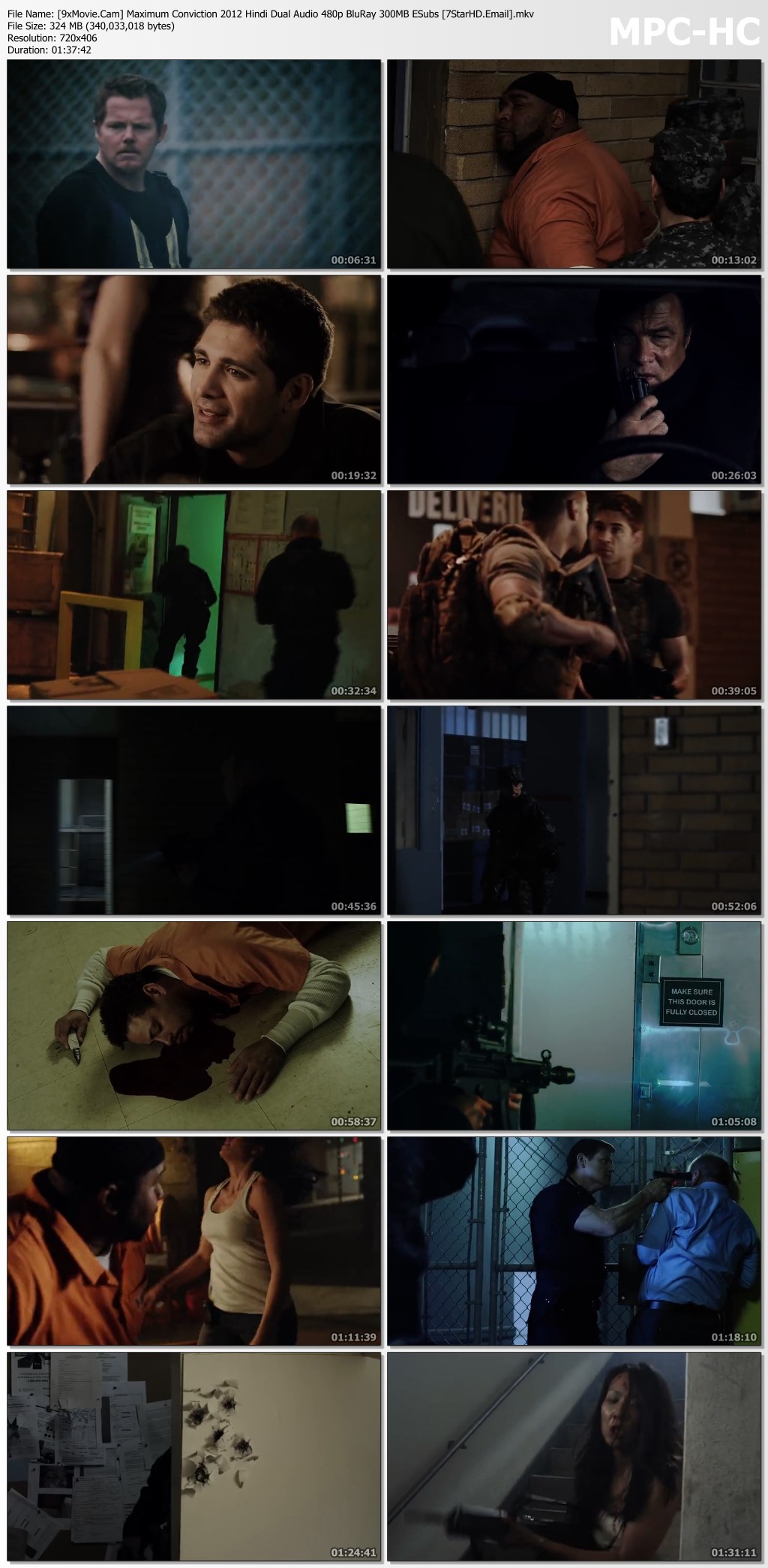 Maximum Conviction 2012 Hindi Dual Audio 480p BluRay x264 300MB ESubs