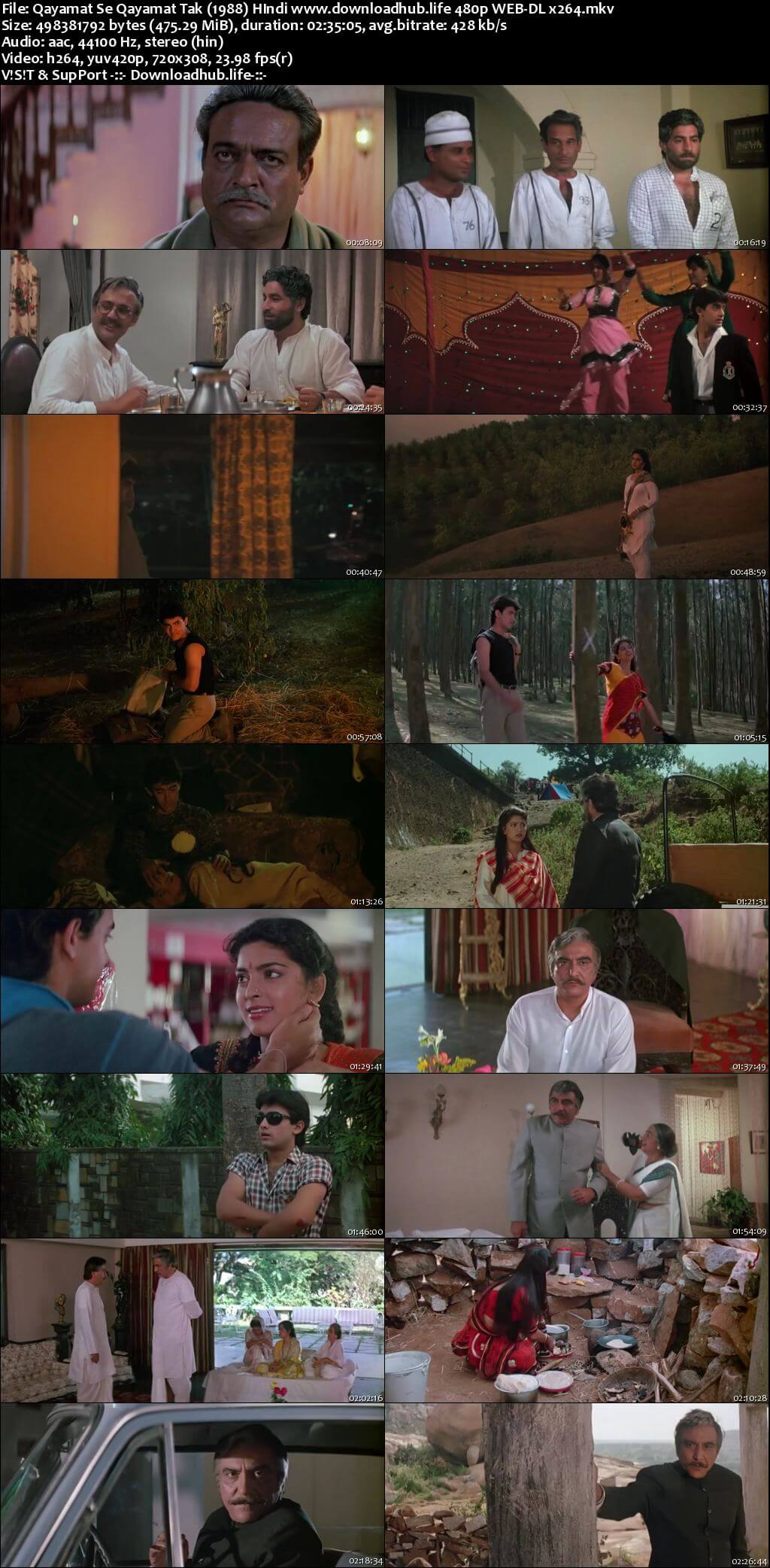 Qayamat Se Qayamat Tak 1988 HIndi 450MB HDRip 480p