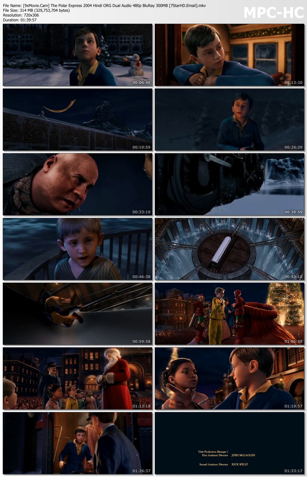 The Polar Express 2004 Hindi ORG Dual Audio 480p BluRay x264 300MB