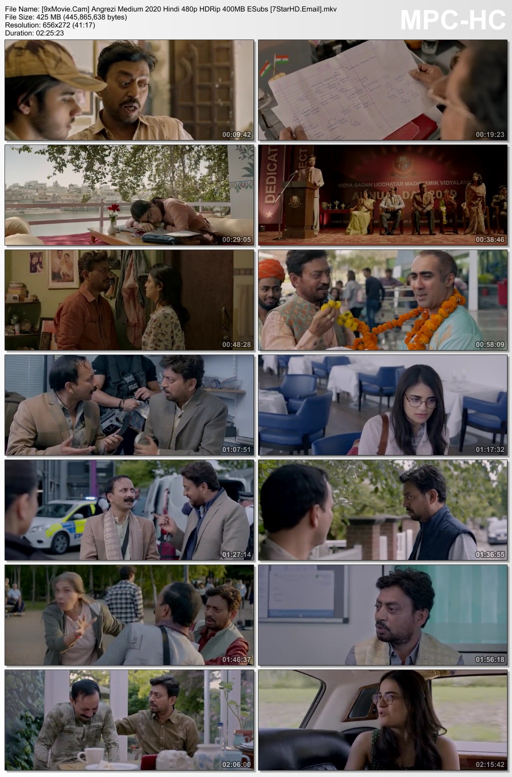 Angrezi Medium 2020 Hindi 480p HDRip x264 400MB ESubs