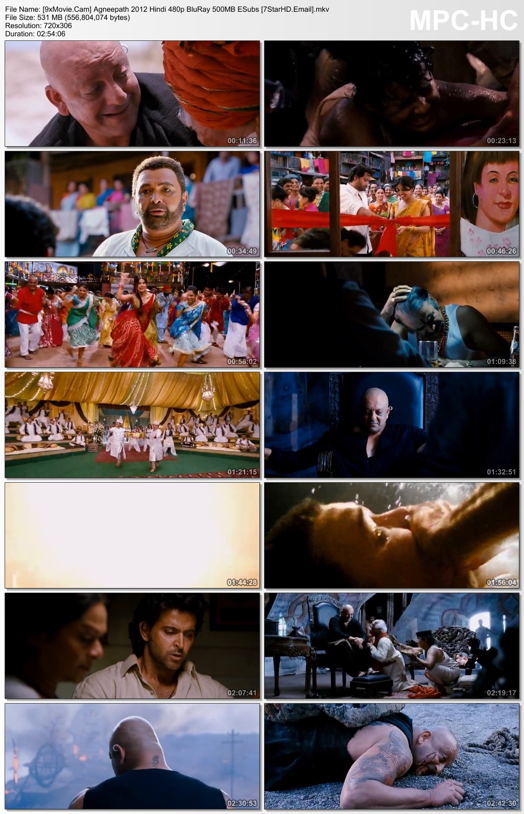 Agneepath 2012 Hindi 480p BluRay x264 500MB ESubs