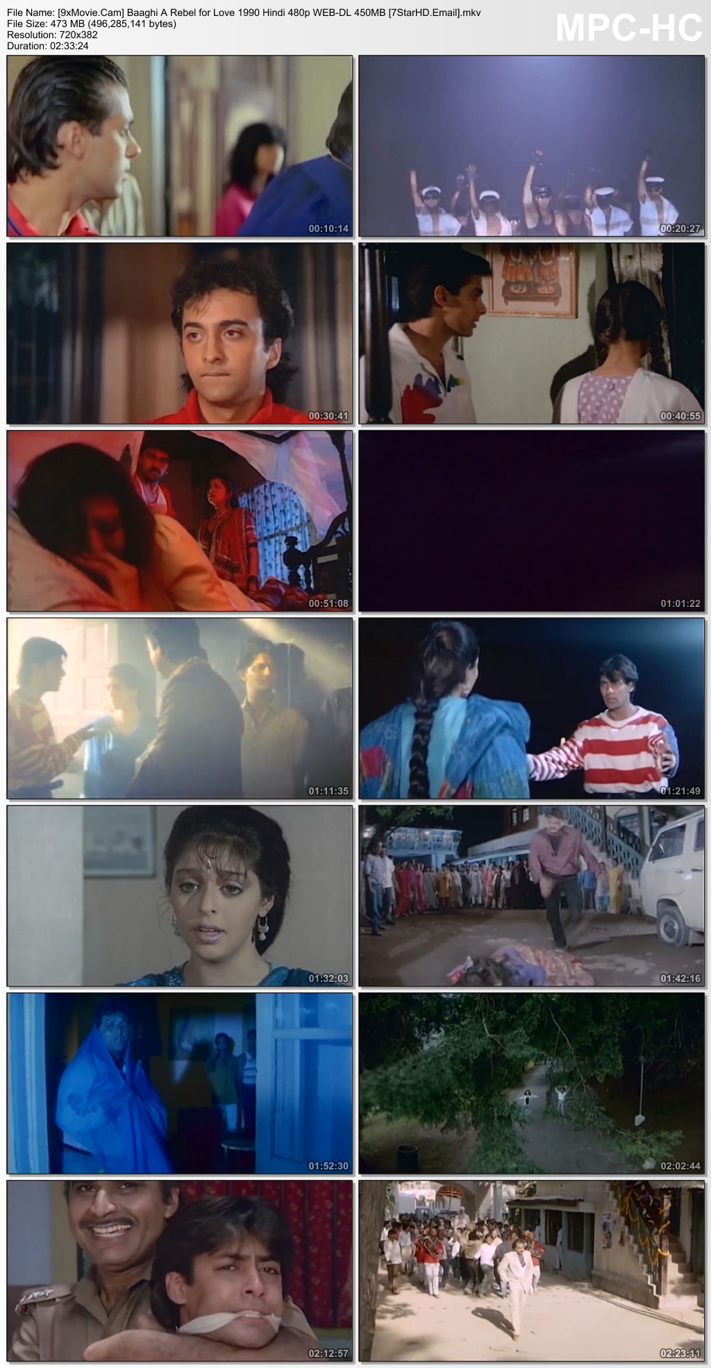 Baaghi A Rebel for Love 1990 Hindi 480p WEB-DL x264 450MB