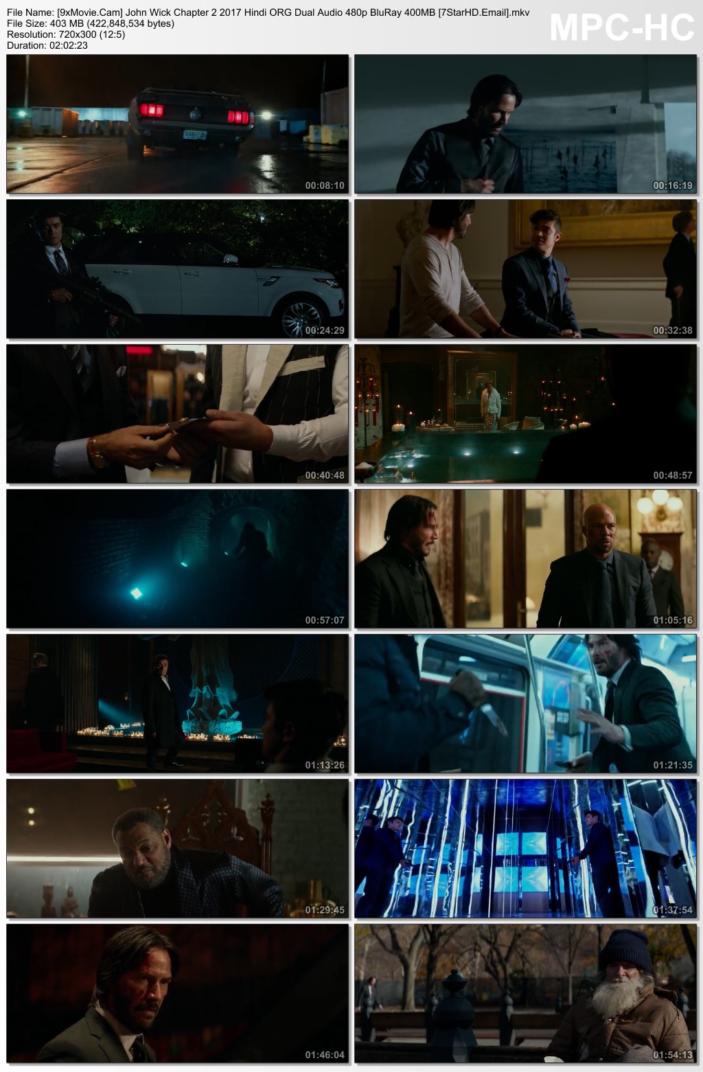 John Wick Chapter 2 2017 Hindi ORG Dual Audio 480p BluRay x264 400MB