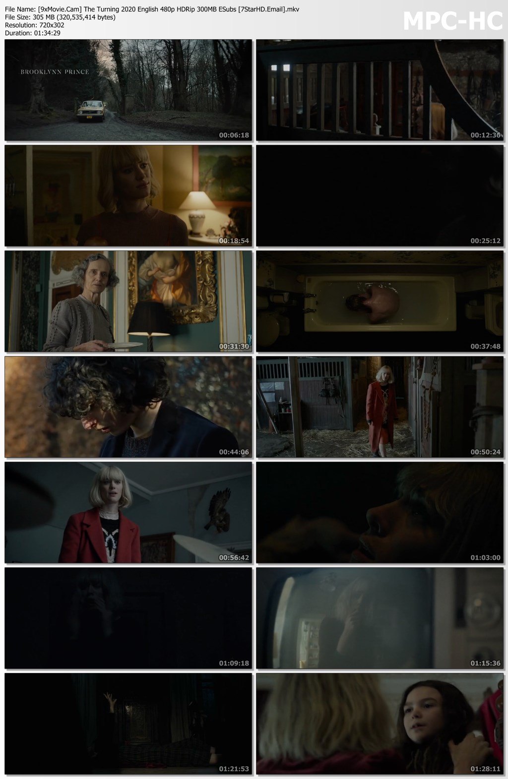 The Turning 2020 English 480p HDRip x264 300MB ESubs