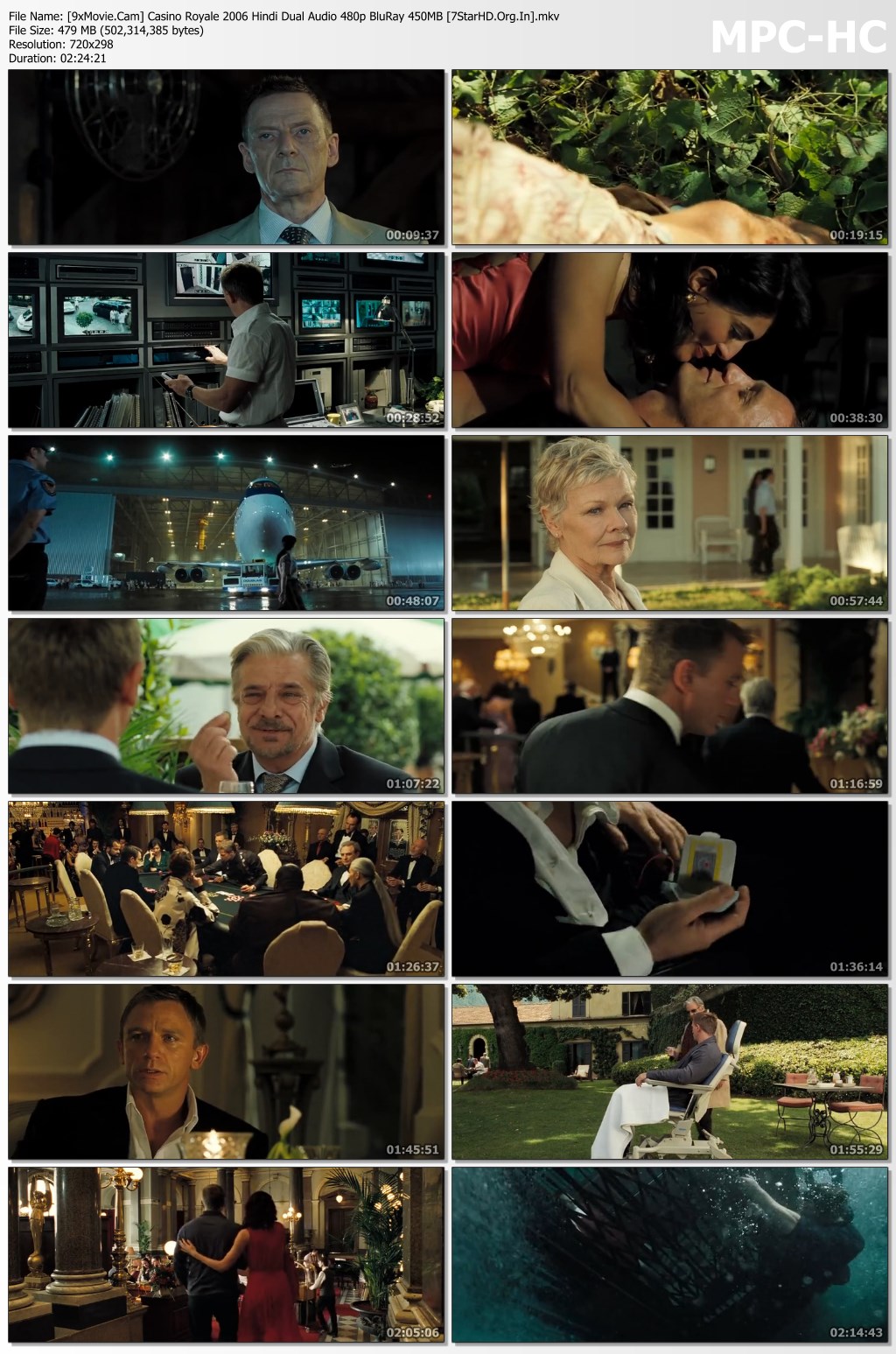 Casino Royale 2006 Hindi Dual Audio 480p BluRay x264 450MB