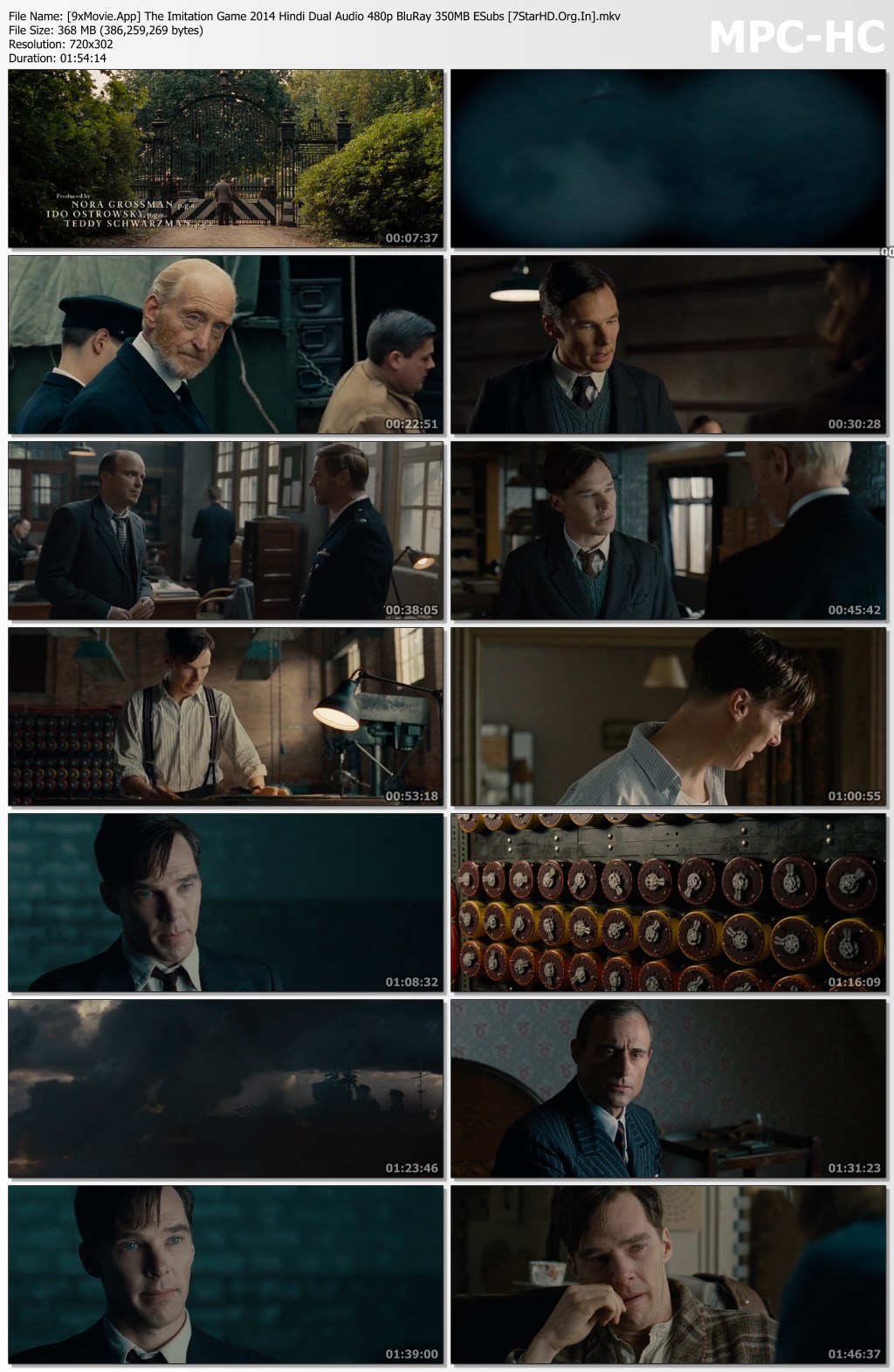 The Imitation Game 2014 Hindi Dual Audio 480p BluRay x264 350MB ESubs