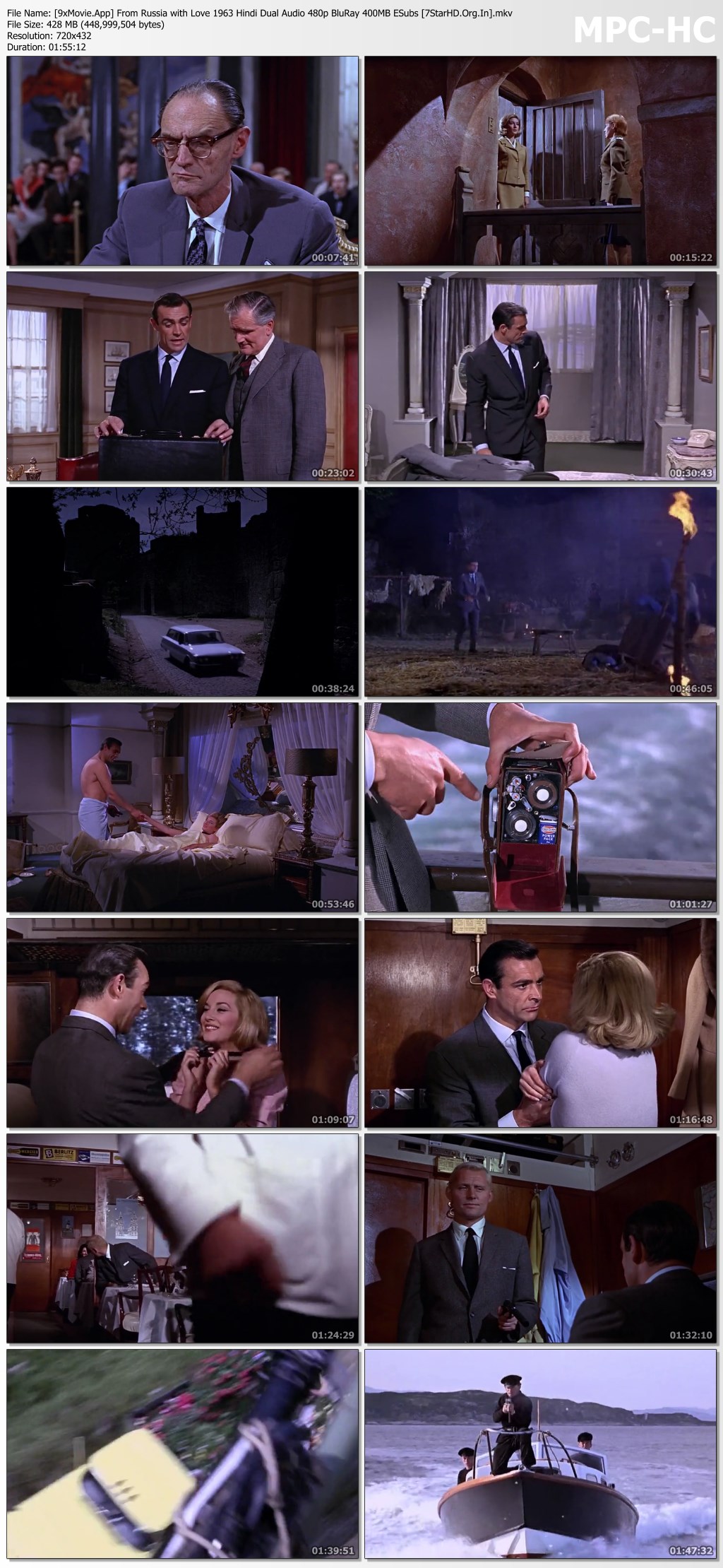 From Russia with Love 1963 Hindi Dual Audio 480p BluRay x264 400MB ESubs