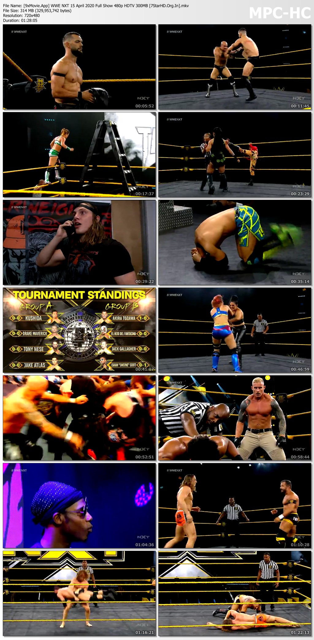 WWE NXT 15 April 2020 Full Show 480p HDTV x264 300MB