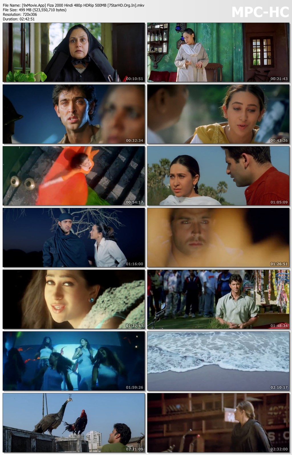 Fiza 2000 Hindi 480p HDRip x264 500MB