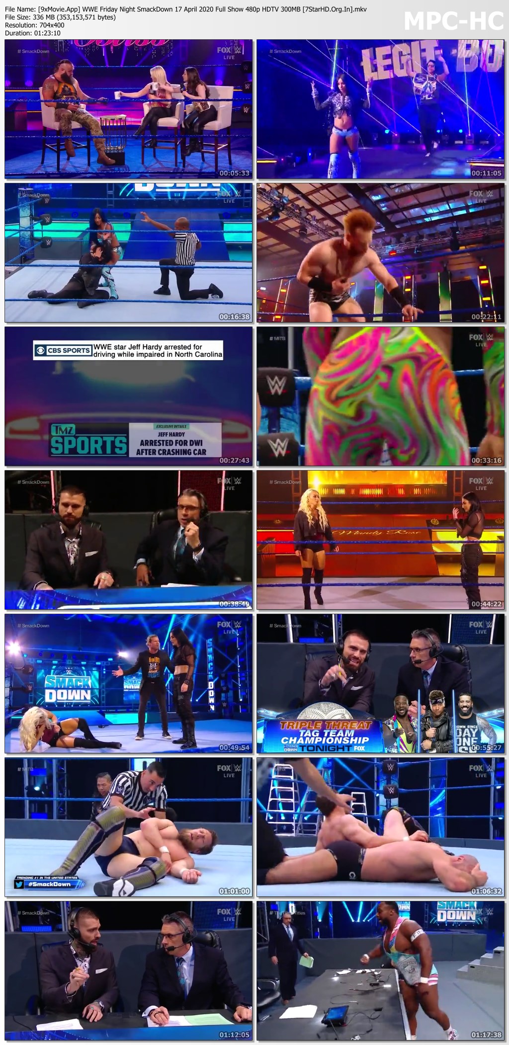 WWE Friday Night SmackDown 17 April 2020 Full Show 480p HDTV x264 300MB