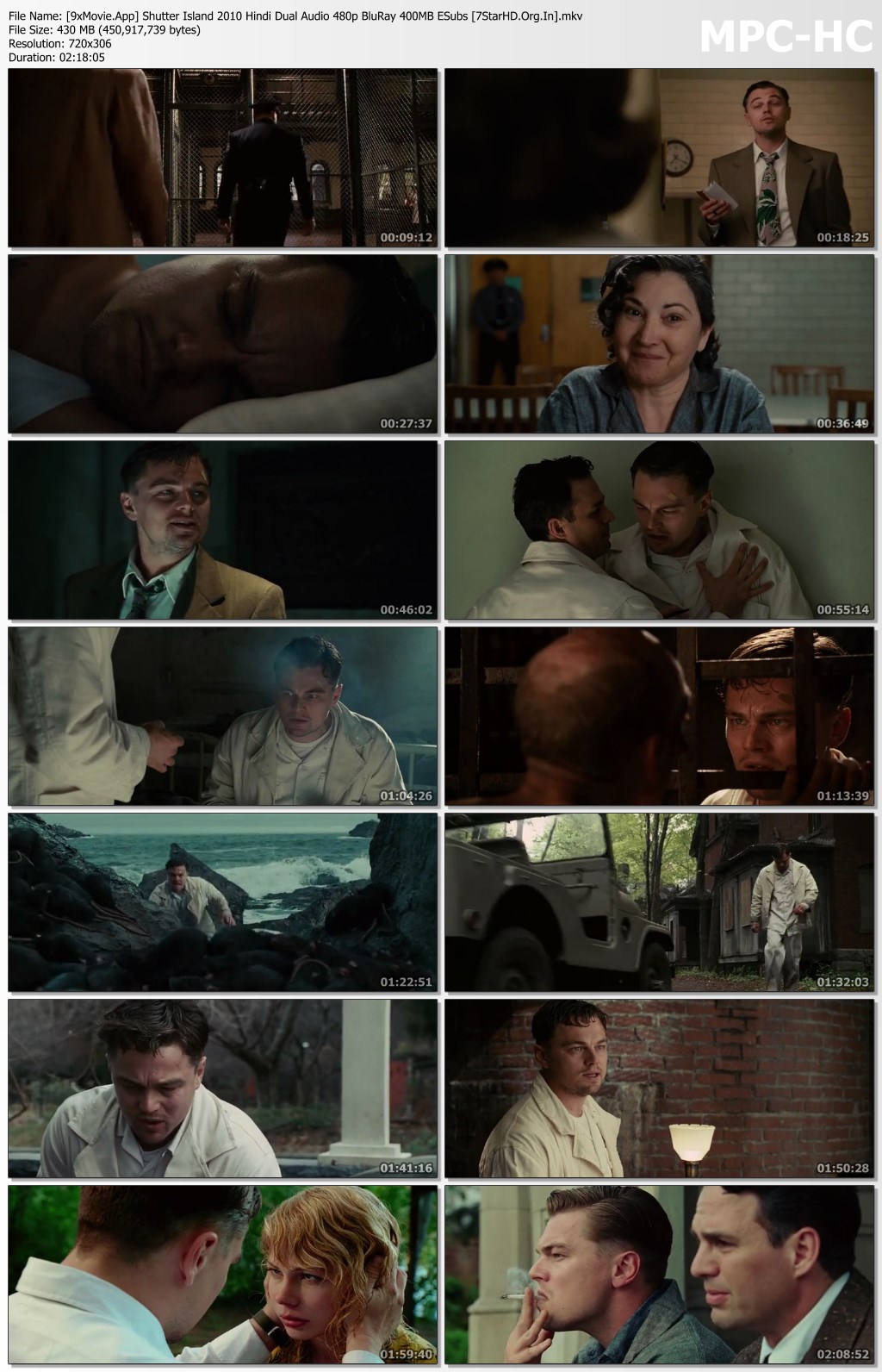 Shutter Island 2010 Hindi Dual Audio 480p BluRay x264 400MB ESubs