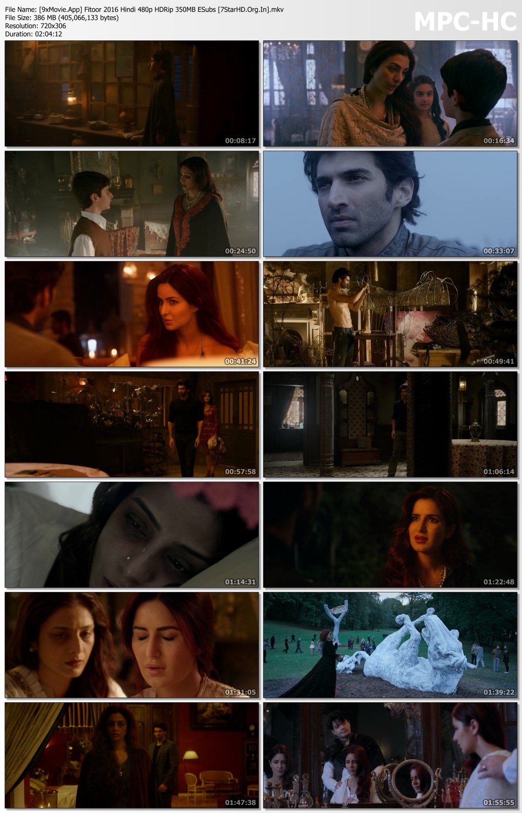 Fitoor 2016 Hindi 480p HDRip x264 350MB ESubs