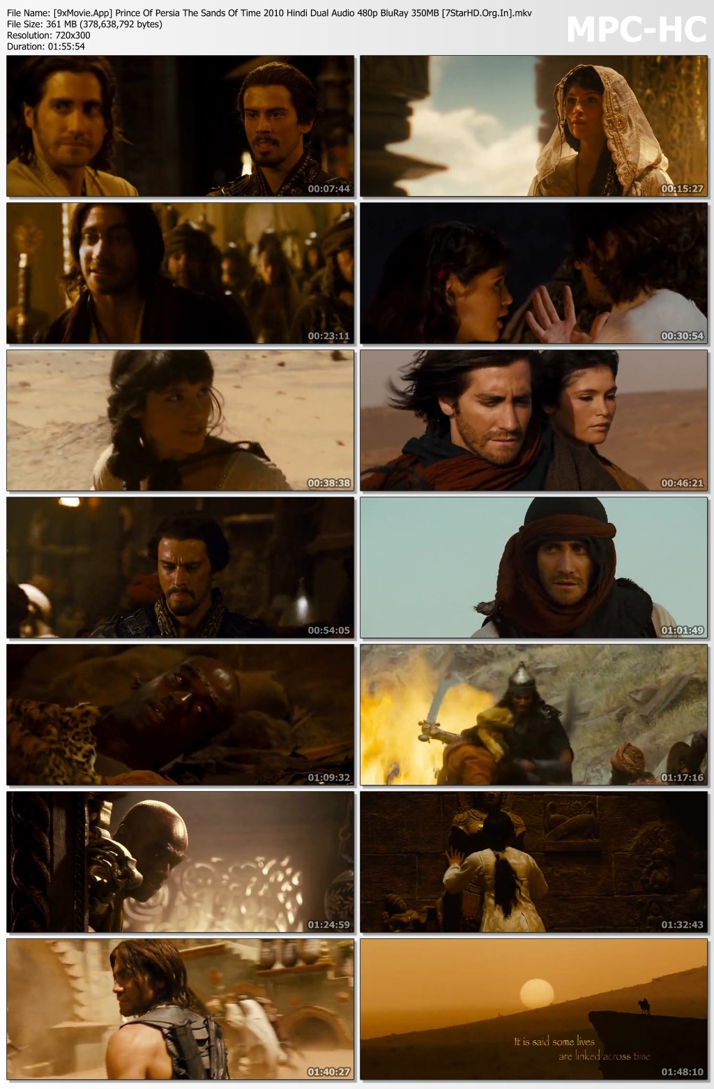 Prince Of Persia The Sands Of Time 2010 Hindi Dual Audio 480p BluRay x264 350MB