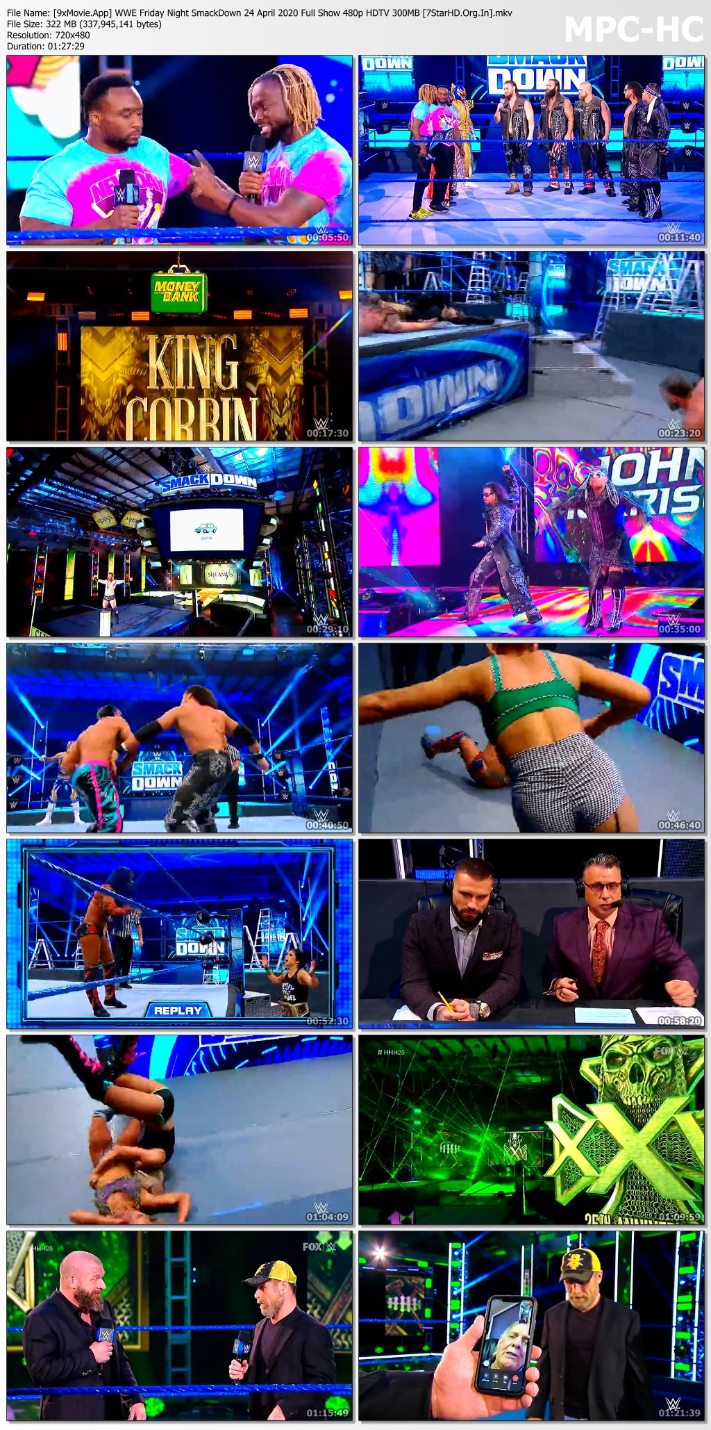 WWE Friday Night SmackDown 24 April 2020 Full Show 480p HDTV x264 300MB