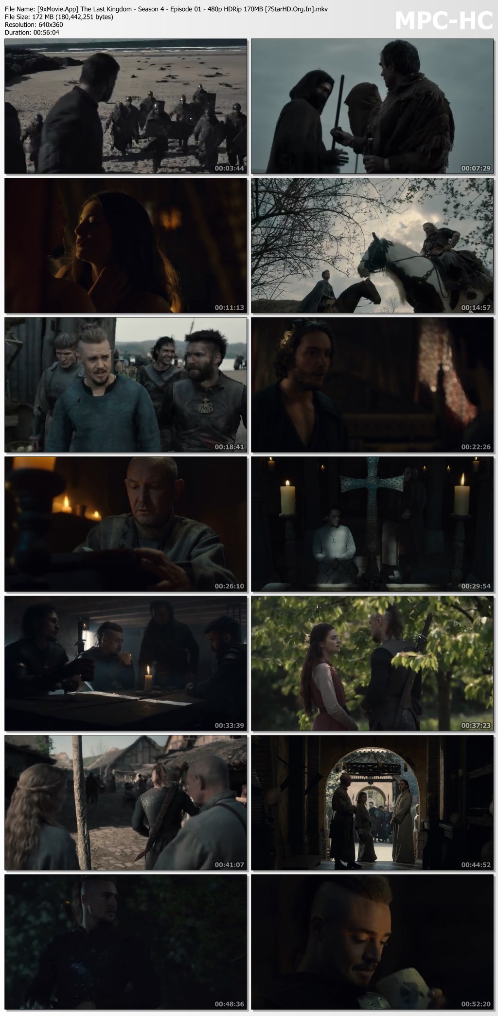 The Last Kingdom 2020 Netflix Hindi S04 Dual Audio 480p HDRip x264 1.4GB MSubs