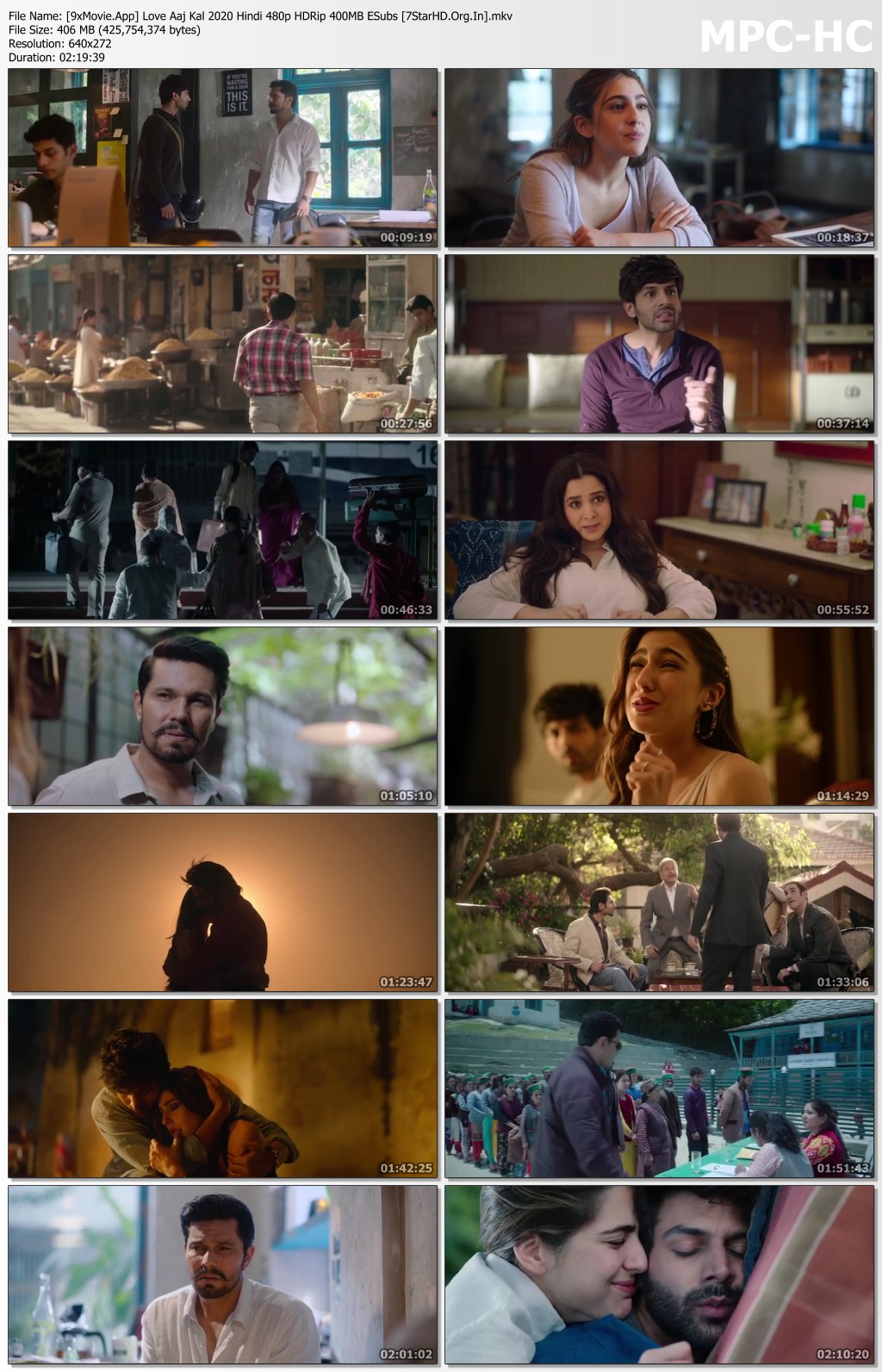 Love Aaj Kal 2020 Hindi 480p HDRip x264 400MB ESubs