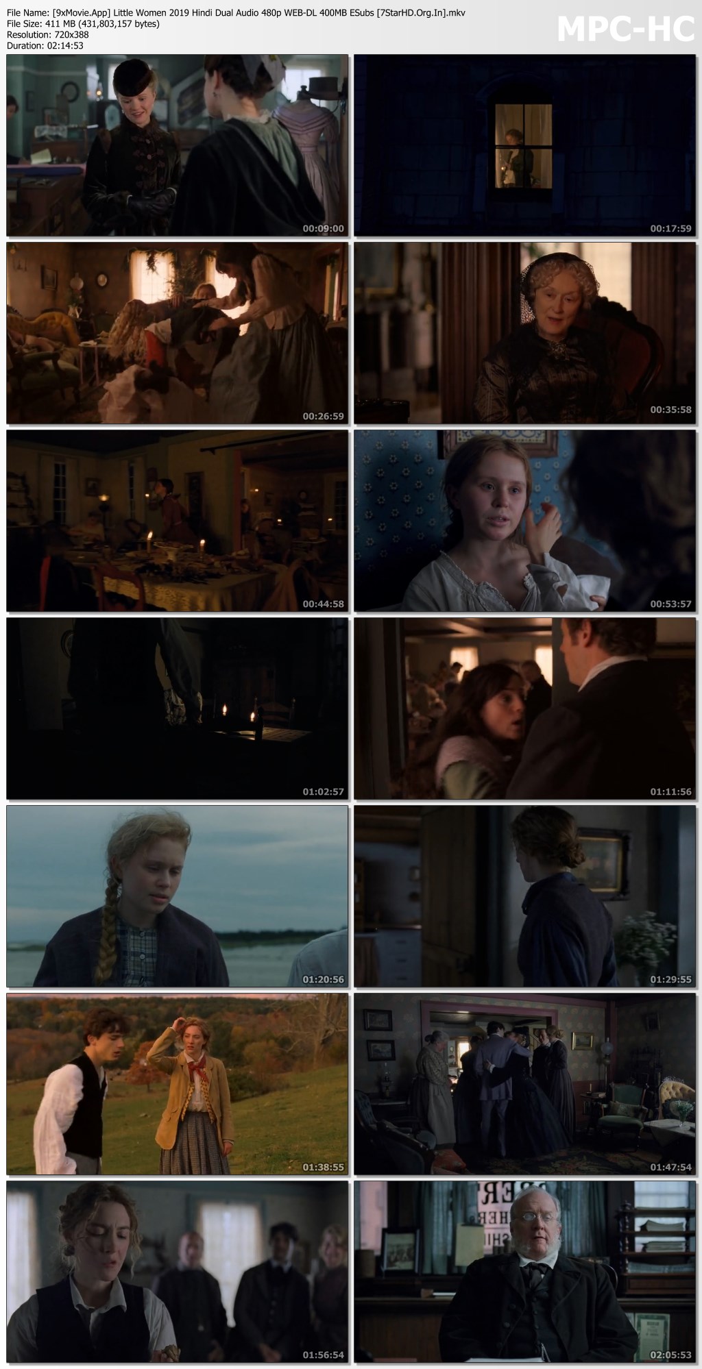 Little Women 2019 Hindi Dual Audio 480p WEB-DL x264 400MB ESubs