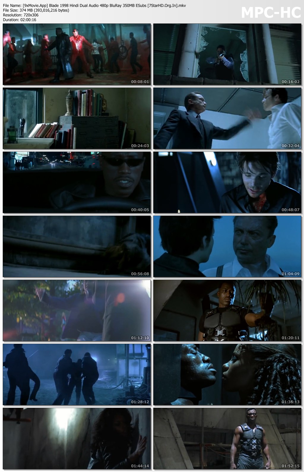 Blade 1998 Hindi Dual Audio 480p BluRay x264 350MB ESubs