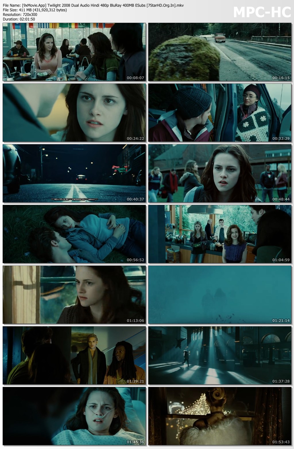 Twilight 2008 Dual Audio Hindi 480p BluRay x264 400MB ESubs