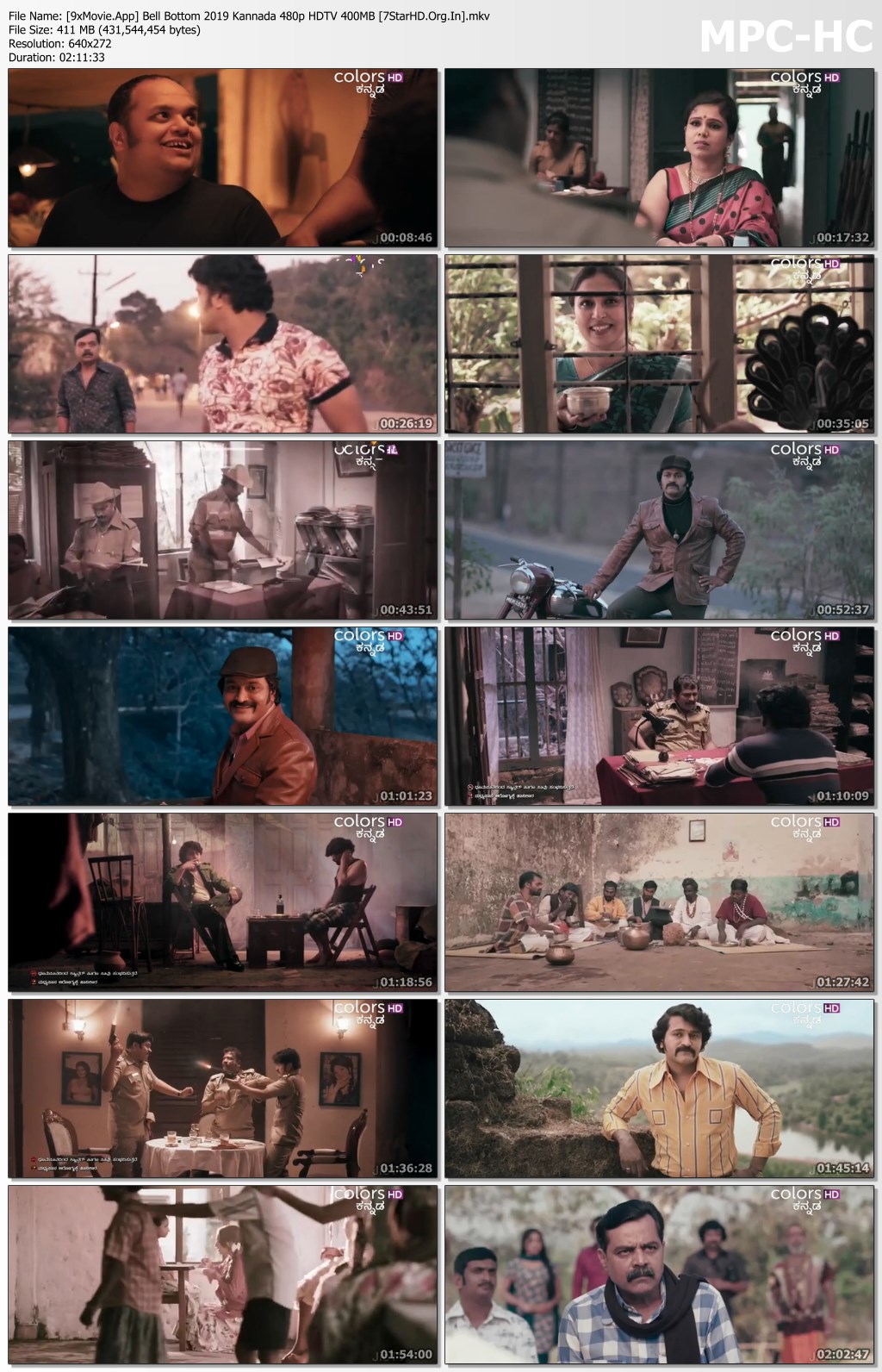 Bell Bottom 2019 Kannada 480p HDTV x264 400MB