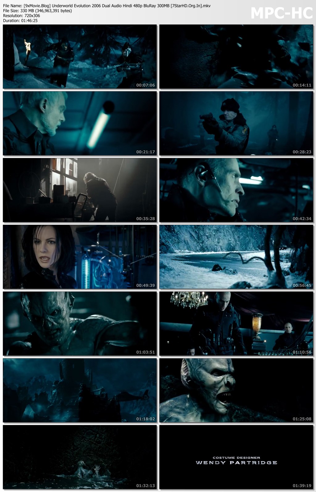 Underworld Evolution 2006 Dual Audio Hindi 480p BluRay x264 300MB