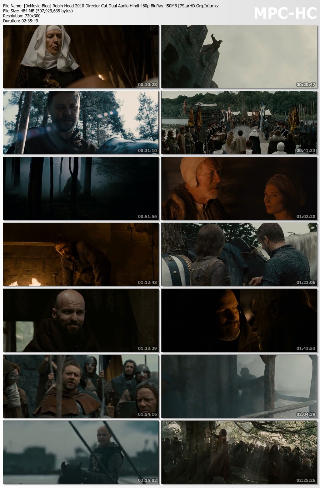 Robin Hood 2010 Director Cut Dual Audio Hindi 480p BluRay x264 450MB