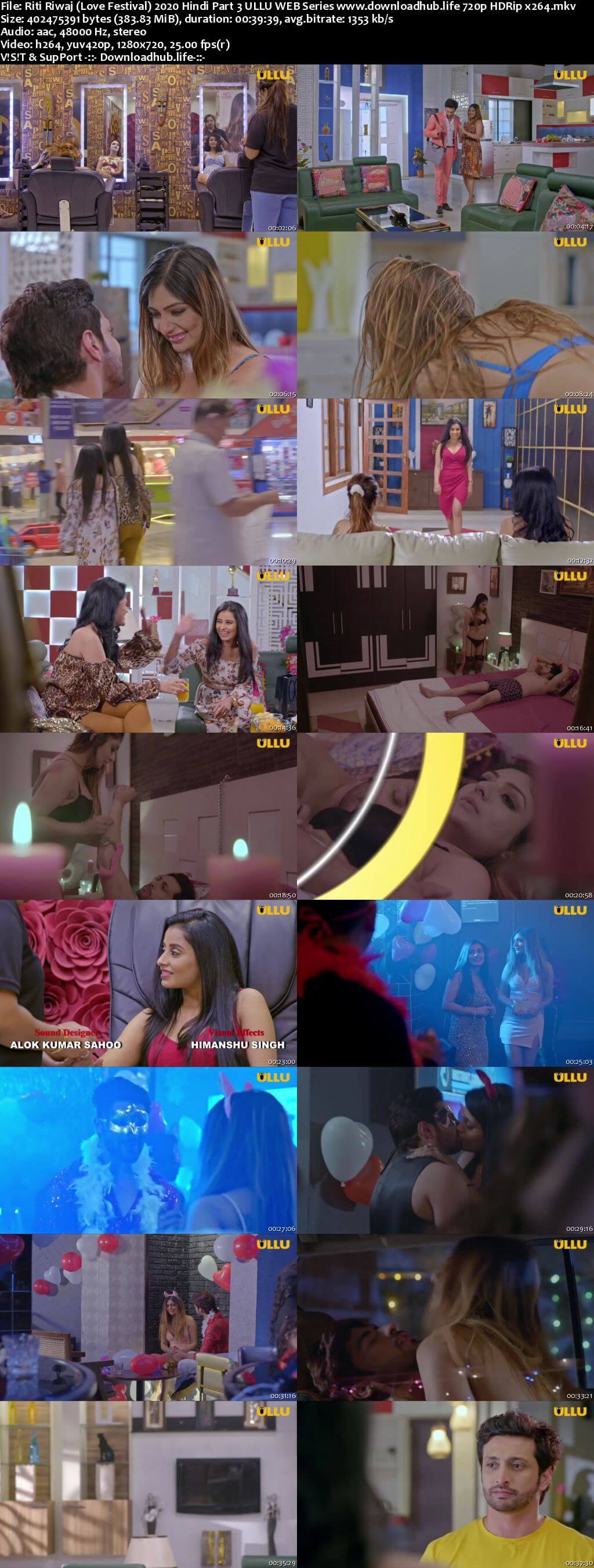 Riti Riwaj (Love Festival) 2020 Hindi Part 3 ULLU WEB Series 720p HDRip x264