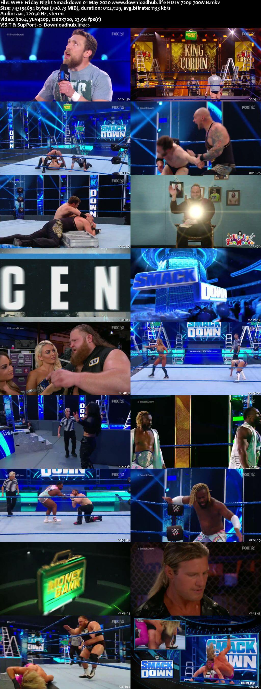 WWE Friday Night Smackdown 1st May 2020 720p 300MB HDTV 480p