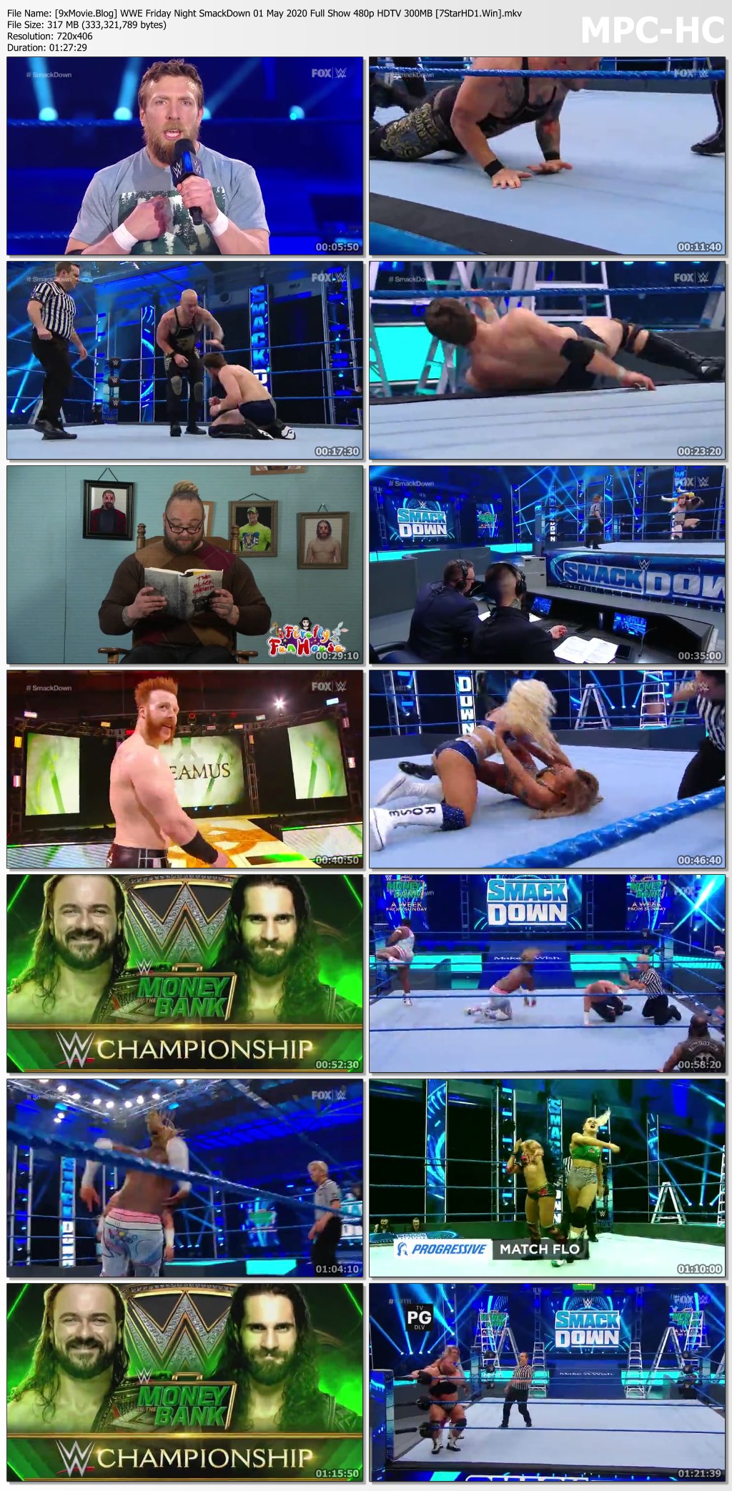 WWE Friday Night SmackDown 01 May 2020 Full Show 480p HDTV x264 300MB