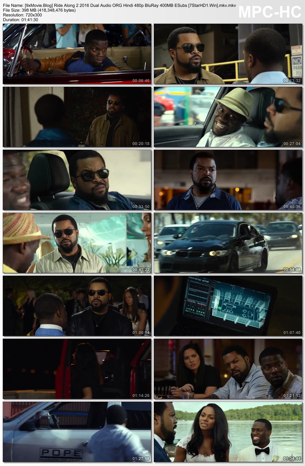 Ride Along 2 2016 Dual Audio ORG Hindi 480p BluRay x264 400MB ESubs