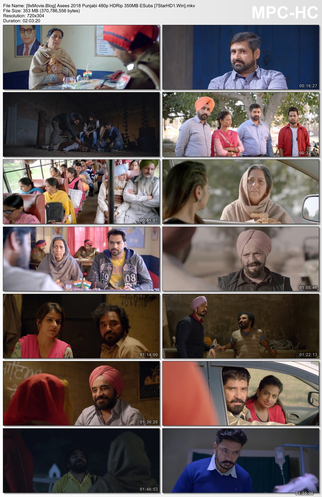 Asees 2018 Punjabi 480p HDRip x264 350MB ESubs