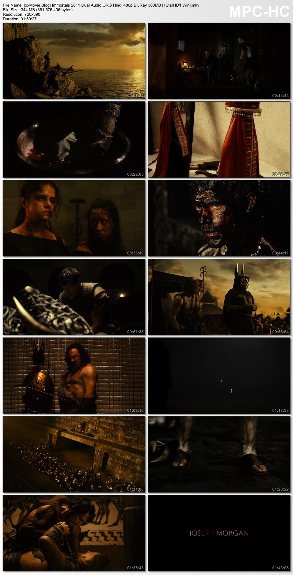 Immortals 2011 Dual Audio ORG Hindi 480p BluRay x264 350MB