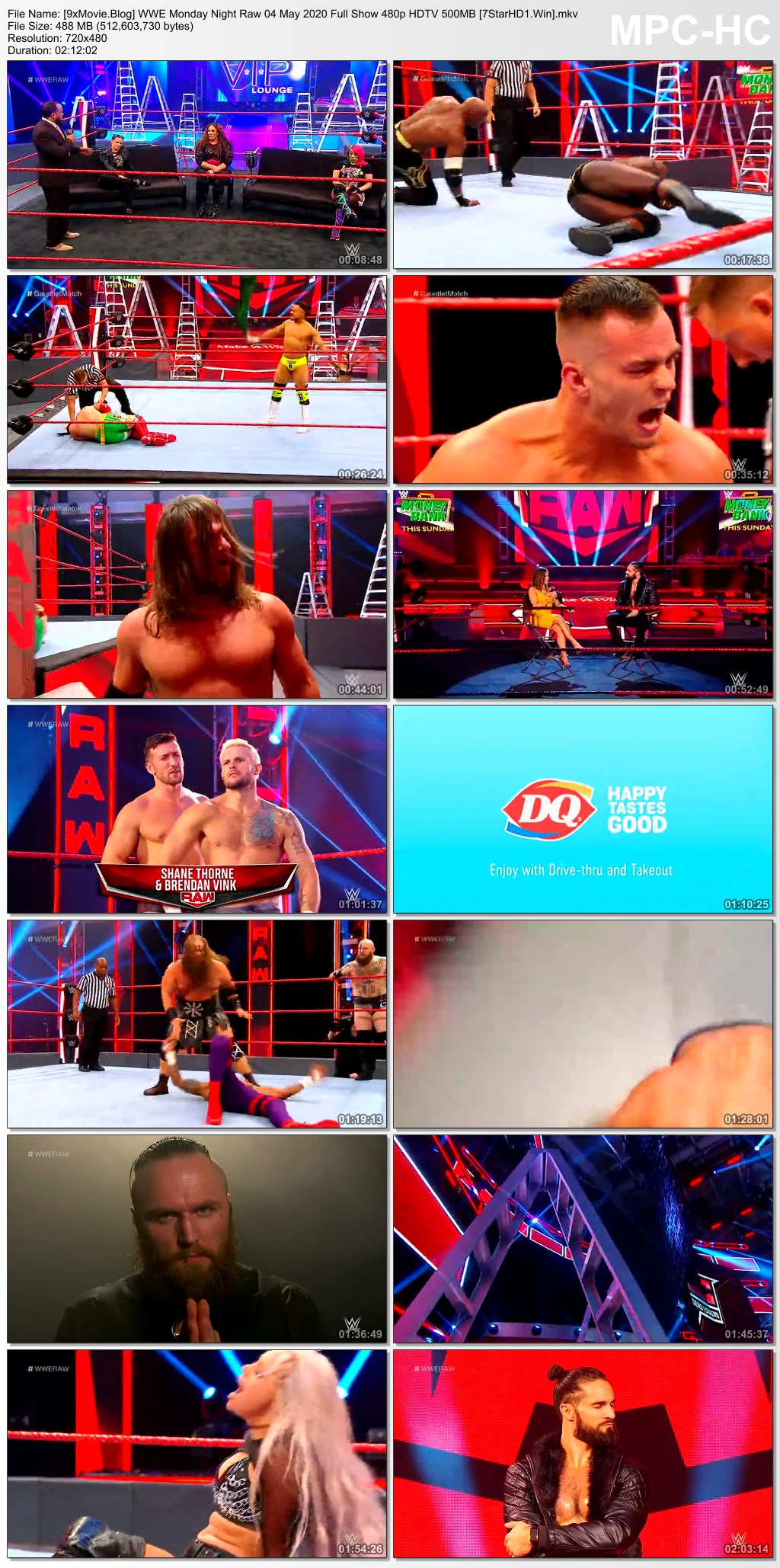 WWE Monday Night Raw 04 May 2020 Full Show 480p HDTV x264 500MB