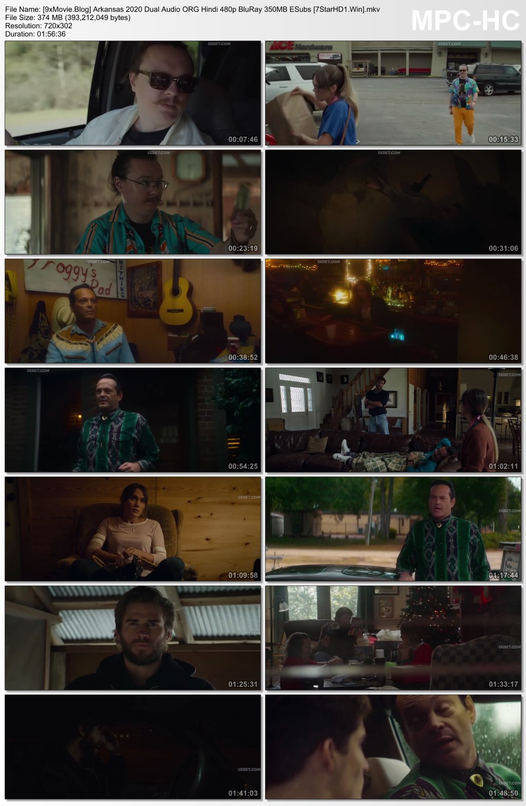 Arkansas 2020 Dual Audio ORG Hindi 480p BluRay x264 350MB ESubs